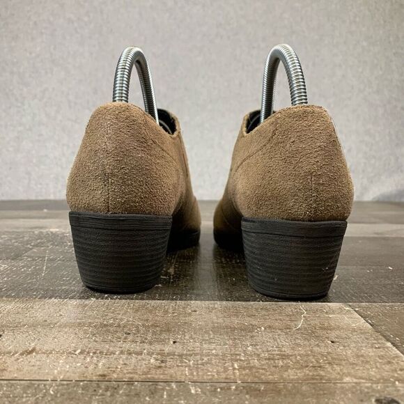 Korks by Kork Ease Women’s Size 8.5 Suede Ankle Booties Tan Slip On Block Heel - Picture 4 of 11